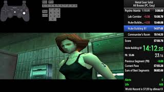 *World Record* MGS1 | Integral | PC | Easy | All Bosses | 57:30.26 IGT