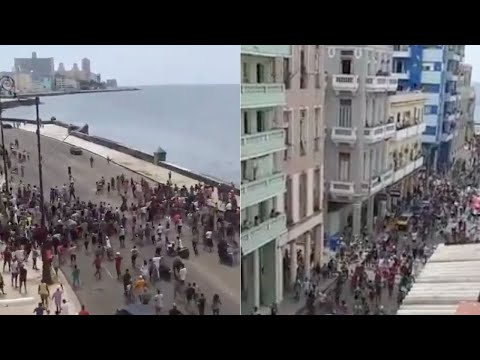 Cubanos demuestran que están hartos de la situación en la Isla: la protesta en La Habana