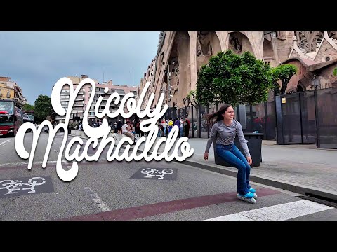 Nicoly Machado Skating in Sagrada Familia - Storm Nicoly Pro 80