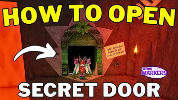 How To Open Secret Foliage Dungeon Door in Washable Kingdom | Roblox Find The Markers
