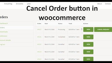 How to add cancel order button in woocommerce