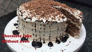 Chocolate cake without oven || in pressure cooker with butter cream
tamil