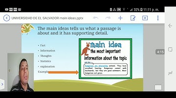 Main Ideas and implied ideas