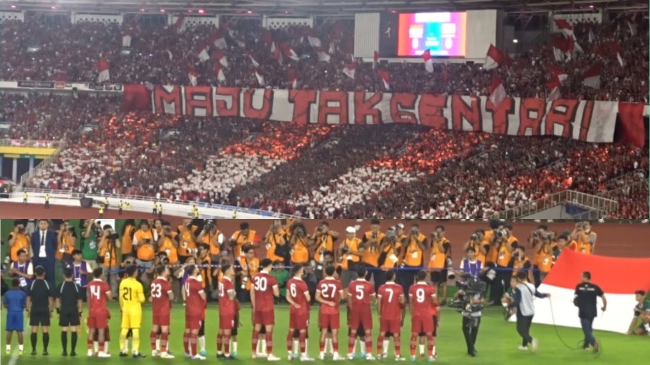 BIKIN MERINDING SUASANANYA! Momen Lagu Indonesia Raya Saat Menjamu Argentina di GBK