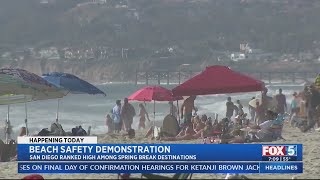 Lifeguards Encourage Beach Safety For Spring Break