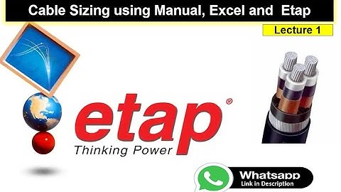 College 1 | Hoe bereken je de kabelafmetingen? | Handmatige berekening | Excel-sheet | ETAP