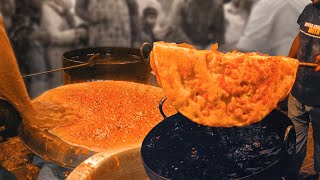 Unique Traditional Lahori Deep Fried Desi Pizza | katlama | Street Food Lahore