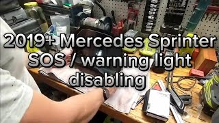 2019+ Mercedes Benz Sprinter Van disabling the SOS warning light VS30 907