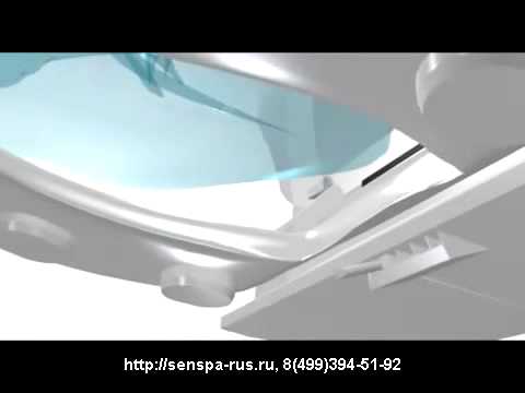 Крышка-биде SensPa JK-1000 RS/RL/RU (демонстрация применения)