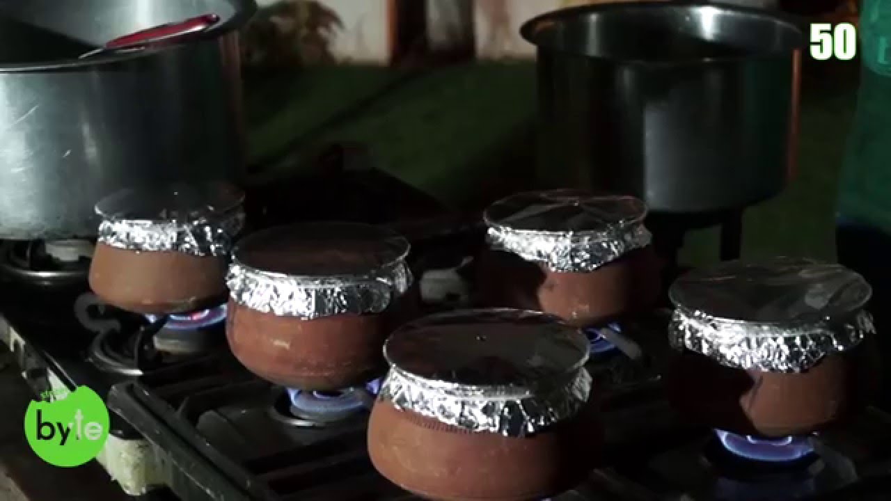 Biryani Cooked in Clay Pot by Deepak Edla, cooked in a sealed Clay pot. 