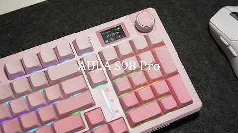AULA S98 Pro Keyboard in Pink Review