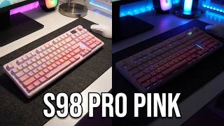 AULA S98 Pro Keyboard in Pink Version Showcase