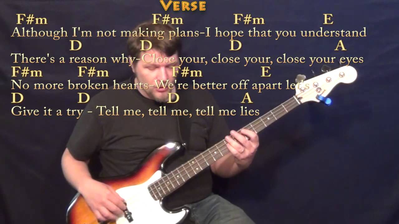 Little Lies (Fleetwood Mac) Bass Guitar Cover Lesson in A with Chords/Lyrics YouTube Little Lies (Fleetwood Mac) Bass Guitar Cover Lesson in A with Chords/Lyrics YouTube