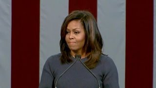 Michelle Obama condemns Trump's "shameful comments"