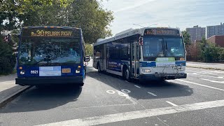 BxM7, Bx12-SBS, Bx23, Bx25, Bx26, Bx28, Bx30, Bx38 and Q50-LTD Action at Bartow Av & Co-Op City Blvd