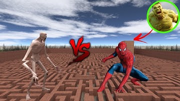 SCP 096 TAKES ON SPIDER-MAN & HULK EPIC BATTLE (Garry