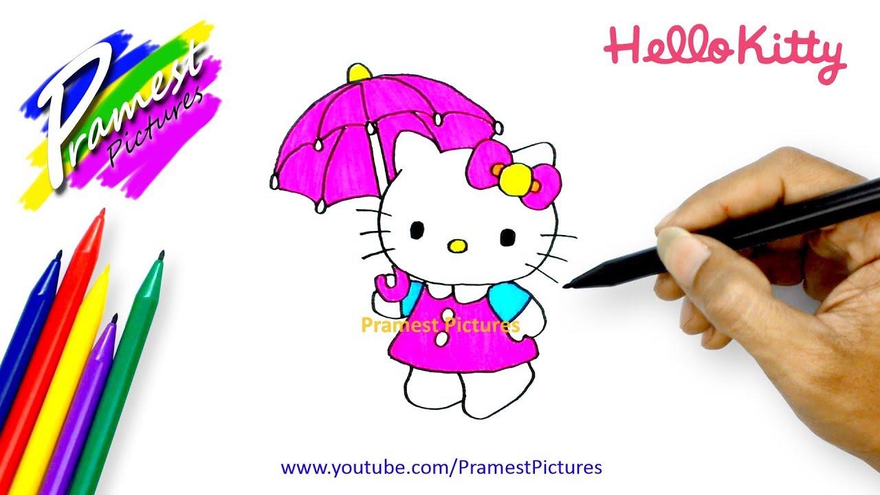 Hello Kitty 2 Cara Menggambar Dan Mewarnai Gambar Kartun Untuk