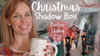Dollar Store Christmas Shadow Box 🎄