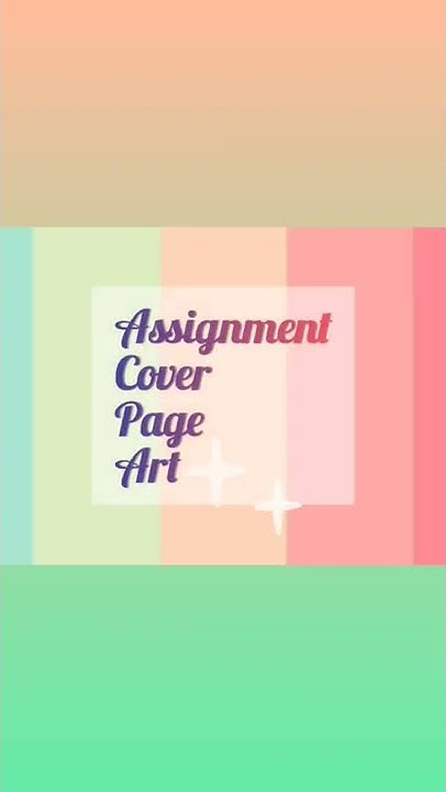 Geography Assignment Cover Page Art🎨 - YouTube