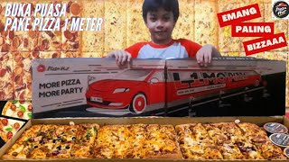 mukbang L1MO Pizza 1 meter - menu terbaru pizza hut