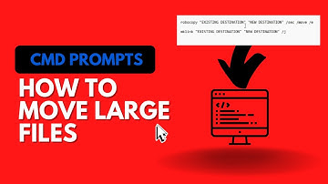 How to Copy Large files from one drive to another drive with CMD PROMPT