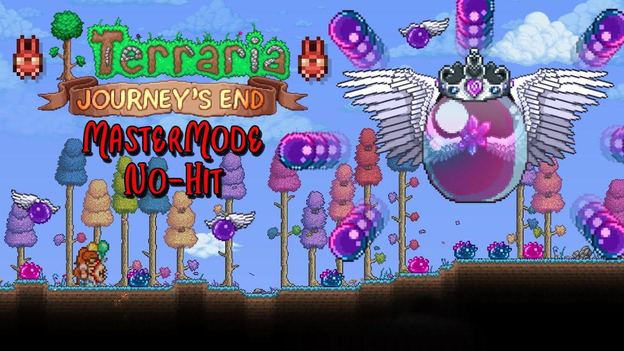 Dos criadores de Terraria: Modo Expert Introduzindo: MODO MASTER! Slimes  agora estão equipadas com Chances de