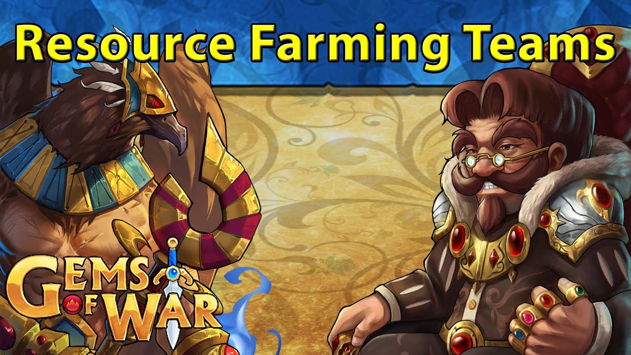 Gems of War: Gnome Farming, Gold Farming, and Soul Farming Teams