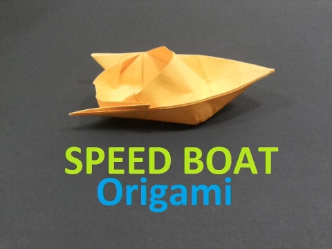 how to make a paper speed boat - jebag origami - youtube