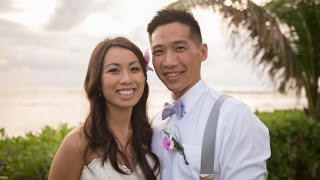 Duy and Christine's wedding at Paradise cove in Honolulu, Oahu