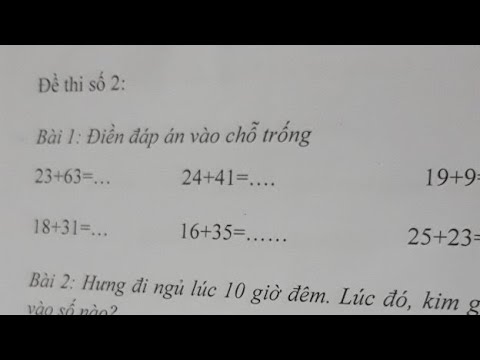 Đề thi học sinh giỏi toán lớp 1 | Toán Lớp 1- Luyện Thi Học Sinh Giỏi Môn Toán – Trả Lời Nhanh