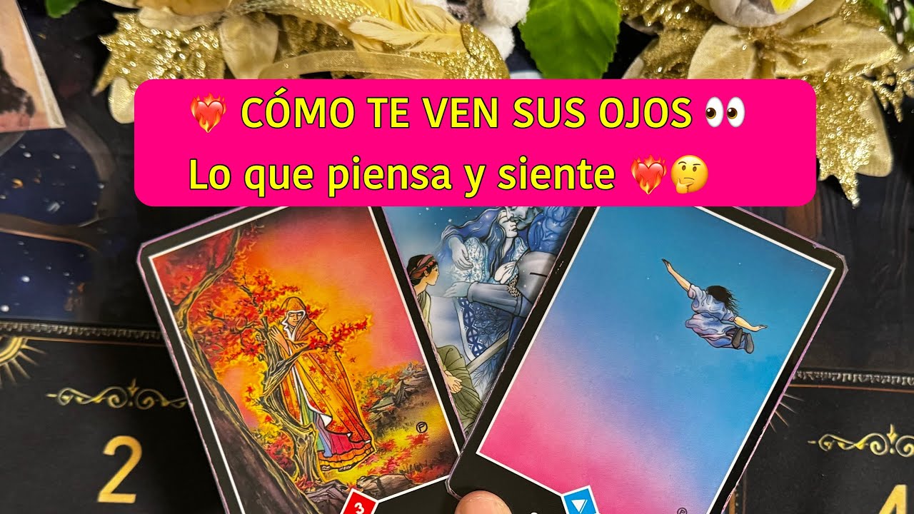 🌸 CÓMO TE VEN SUS OJOS 👀 CÓMO TE PERCIBE QUÉ PIENSA 🤔🤭 Tarot interactivo amor ❤️‍🔥￼