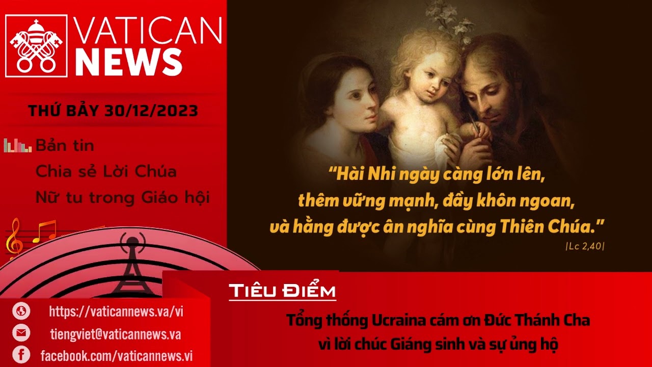 Radio thứ Bảy 30/12/2023 - Vatican News Tiếng Việt