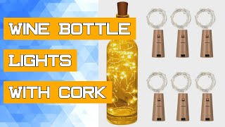 Wine Bottle Lights With Cork LED String Lights Battery Fairy Lights Garland Christmas Party Wedding