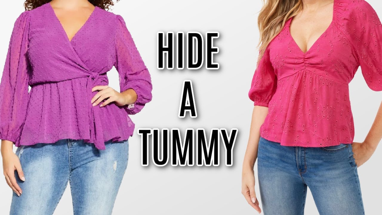 10 Tops to Hide Your Tummy Instantly  Styling Tricks to Conceal Belly Fat  