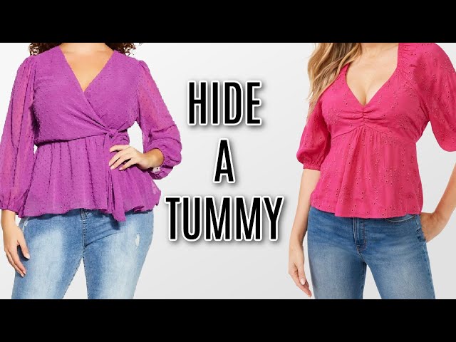 Plus Size Tops That Flatter A BIG BELLY 