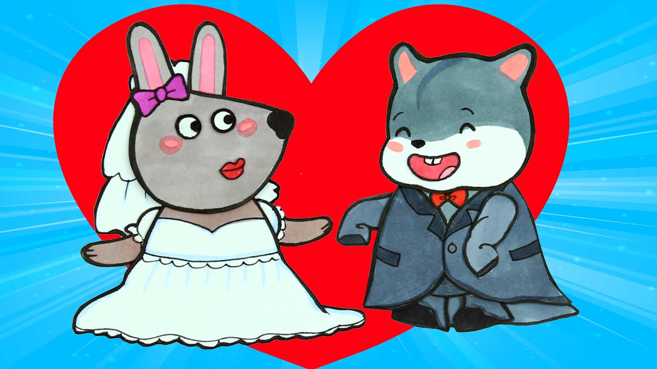 [DIY] Hamtie & Friends Wedding Playing! Hamster Handmade Papercrafts Stop Motion Movie