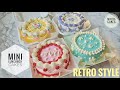 Mini lunch box cake decorating  retro design  aesthetic cake
