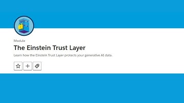 The Einstein Trust Layer Trailhead || Salesforce