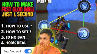 HOW TO MAKE FAST & PRO GLOO WALL IN FREE FIRE | AUTO GLOO WALL APP ID NO BAN?? screenshot 2