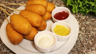 From the Fryer to Your Mouth | Crispy and Golden Corn Dogs Recipe