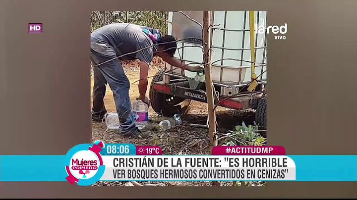 Cristián de la Fuente demostró en las redes sociales su impacto con los incendios