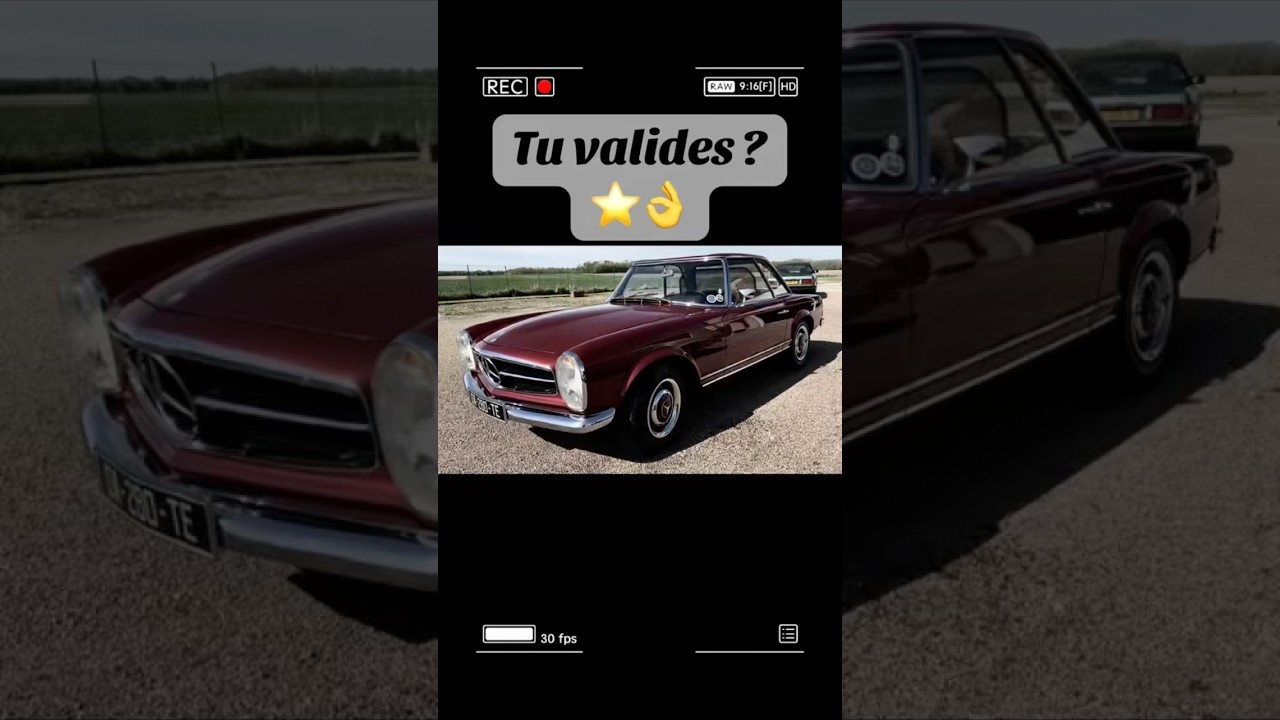 La mythique Mercedes-Benz Pagode signée le talentueux Paul Bracq ⭐️👌🤩 