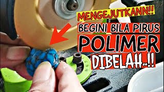 BEGINI KETIKA PIRUS PALSU DARI POLIMER CLAY  DIBELAH | BATU AKIK PIRUS | FAKE TURQUOISE STONE