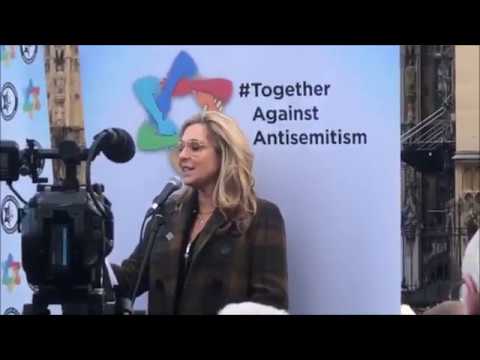 Tracy Ann Oberman at CAA 'Together Against Antisemitism' rally