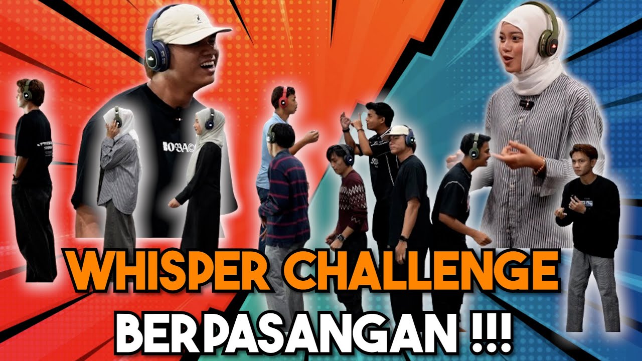 WHISPER CHALLENGE PALING LUCU VERSI PASANGAN AI TEAM !!!