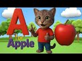 Phonics Song with TWO Words - A For Apple - ABC Alphabet Songs with Sounds for Children