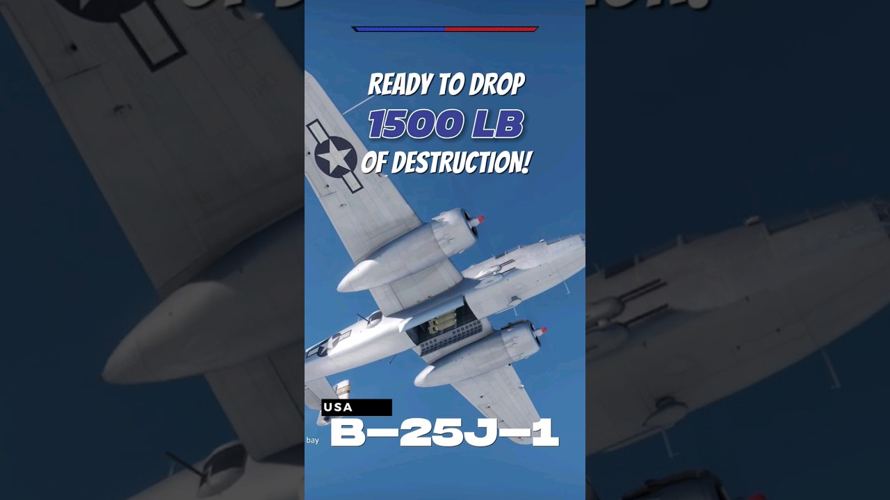 B-25J-1 bombing run AN-M57 (250 lb) 