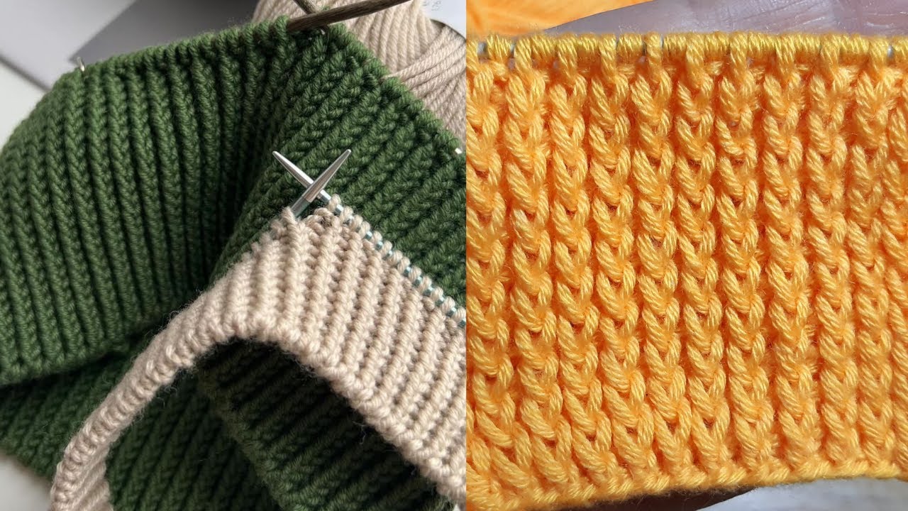 Dies ist das perfekte Gummibandmuster für das Rundstricken! Auch Anfänger können es schaffen!