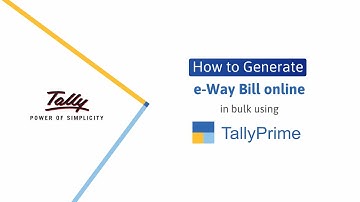 How to Generate e-Way Bill Online for Multiple Vouchers in TallyPrime | TallyHelp
