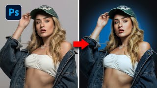 Cómo Cambiar el FONDO y Añadir un DEGRADADO de LUZ en Photoshop | Alain Perdomo screenshot 5